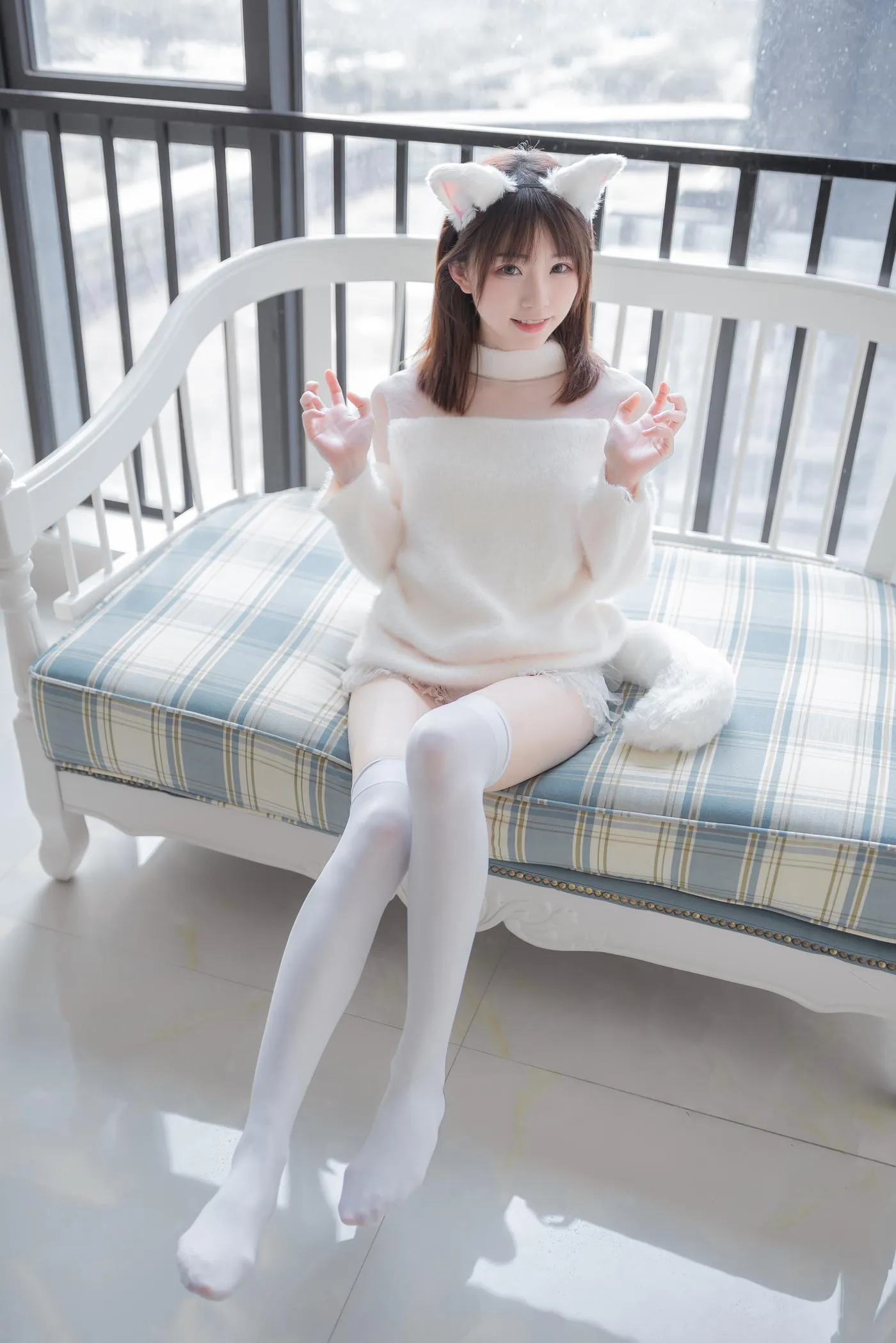绮太郎_Kitaro – NO.28 -白喵女友 [41P]插图5